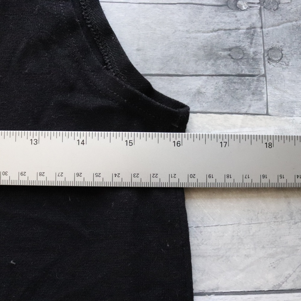 MODERN LUX 'NOPE' BLACK GRAPHIC TANK TOP XS - Picture 5 of 6